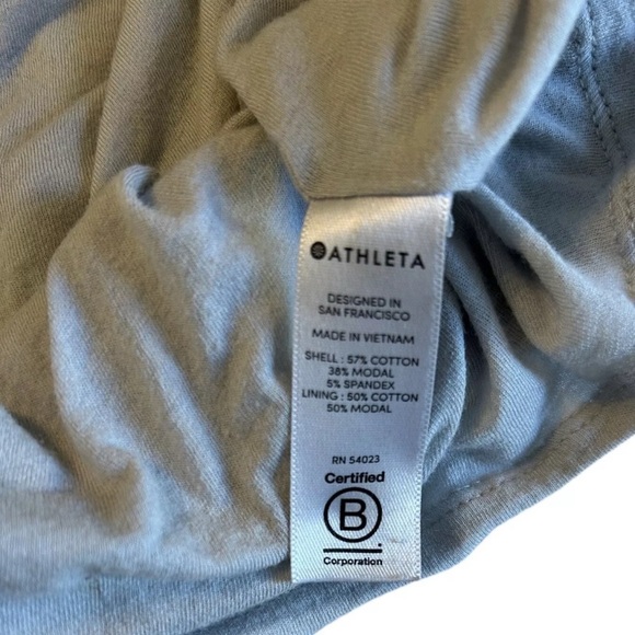 Athleta Womens Cotton Ruched Sleeveless Bodycon Lined Dress Heather Gray Size XS - Picture 6 of 9